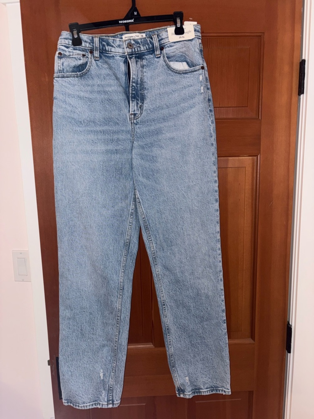 Abercrombie & Fitch Light Wash Straight Leg Jeans